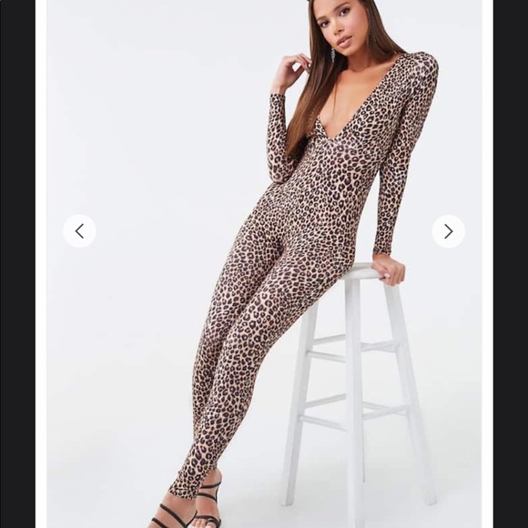 Forever 21 Pants - Leopard Print Jumpsuit